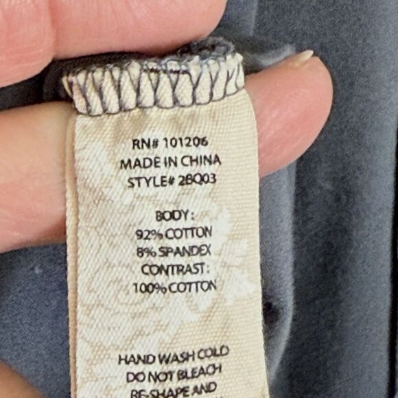 Soft Surroundings Sullivan Grey Jersey Lightweight Raw Edge Jacket Women's XS - Picture 7 of 7